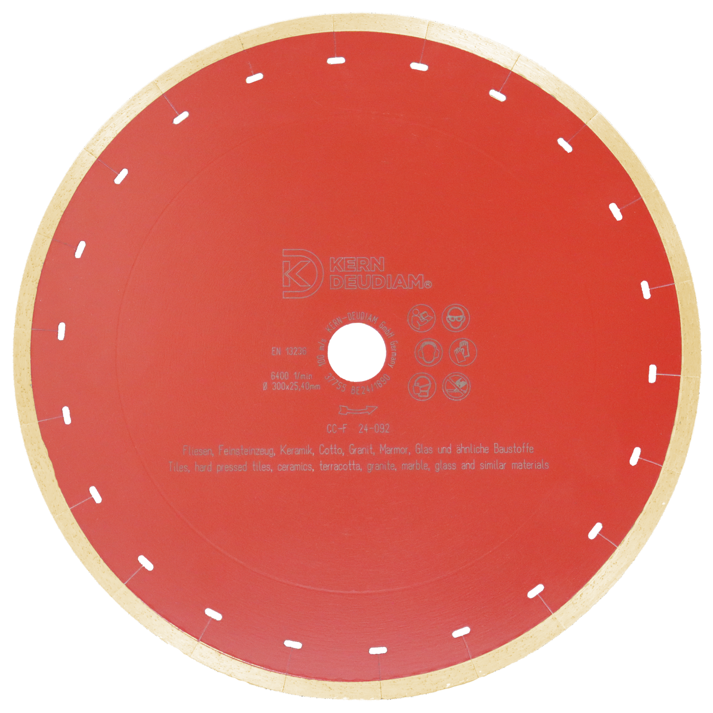 Continuous Rim CC-F Diamond Blade | Kern-Deudiam | 115mm - 350mm