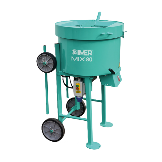 Resin Mixer 80L | Forced Action Mixer | IMER Mix 80Lwith iDust Grid 230V